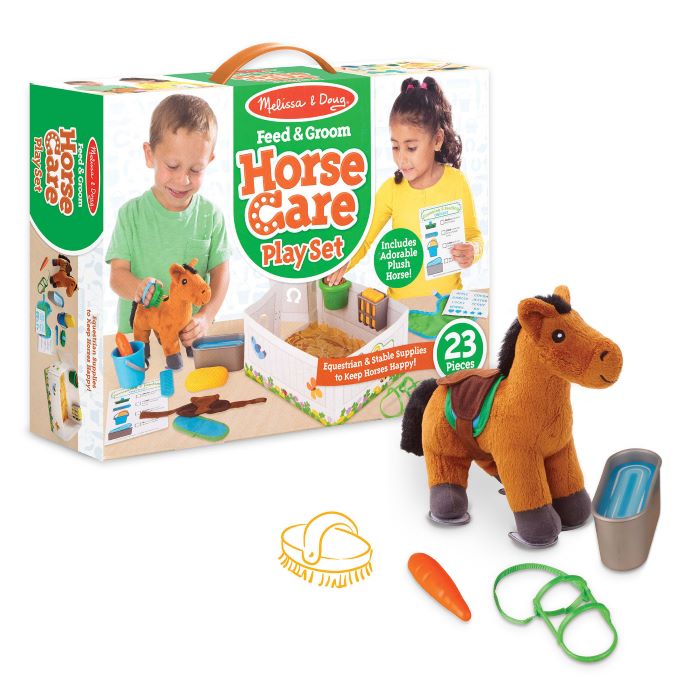 Melissa & Doug - Ensemble De Jeu De Soin De Chevaux