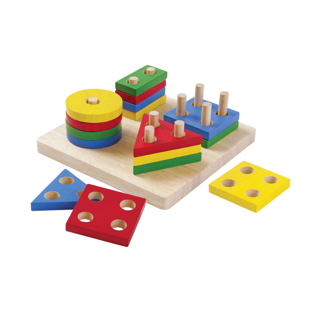 Location jouets - Plantoys - Empilage Géométrique