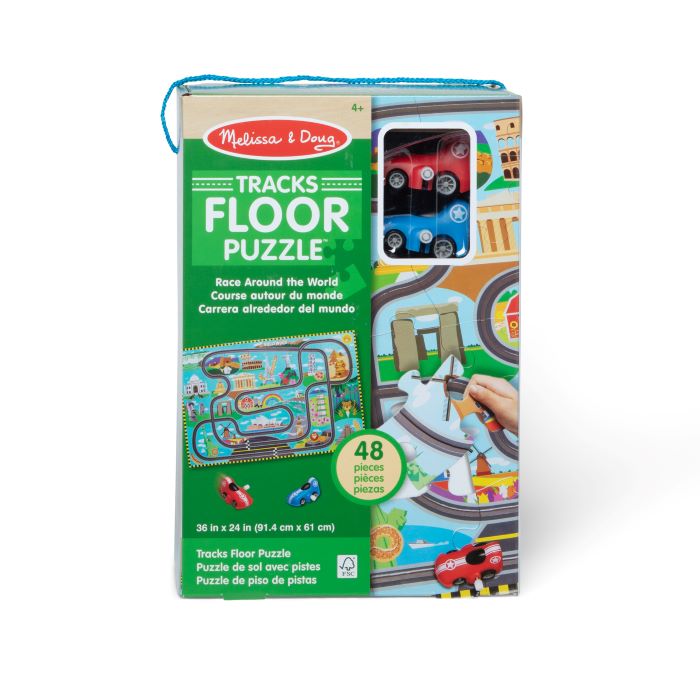 Melissa & Doug - Puzzle Géant De Sol Course Autour Du Monde