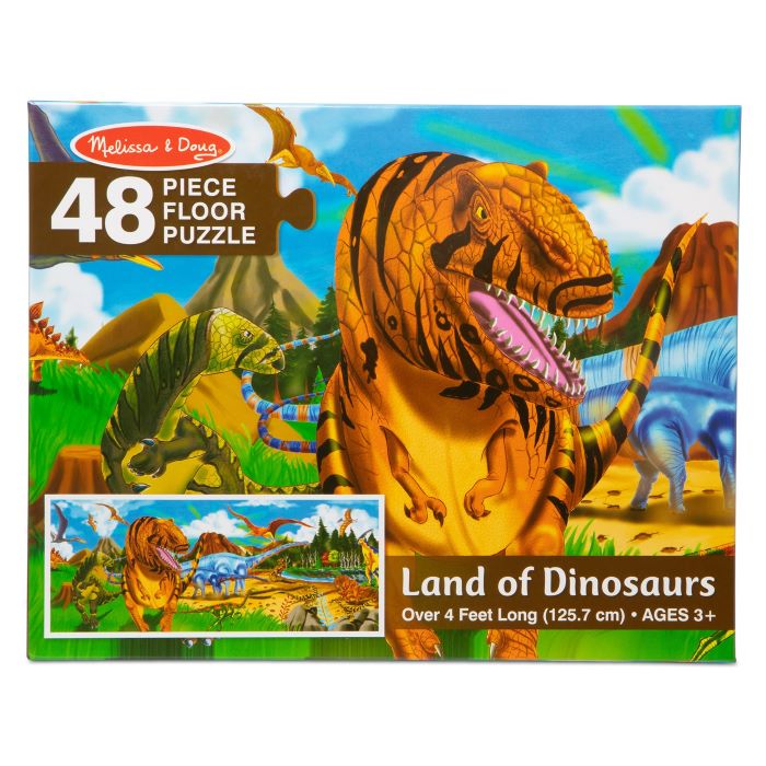 Melissa & Doug - Puzzle Géant De Sol Pays De Dinosaures