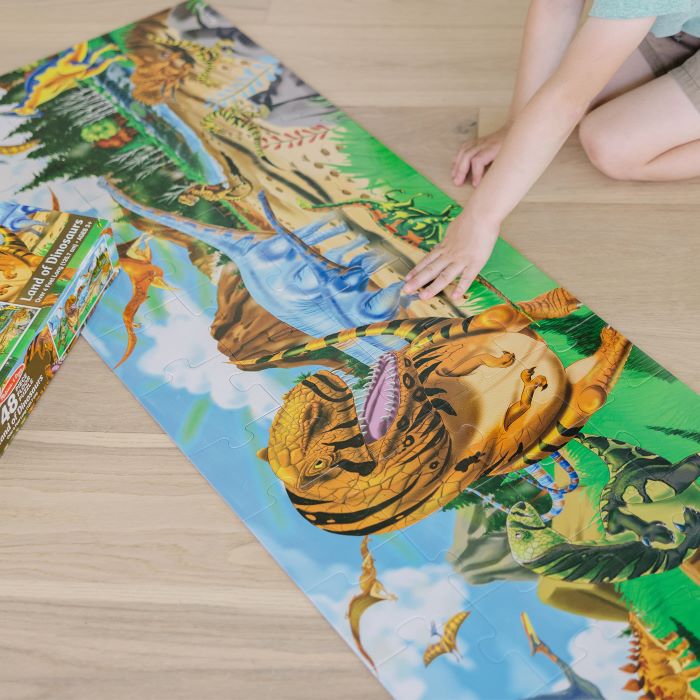 Melissa & Doug - Puzzle Géant De Sol Pays De Dinosaures