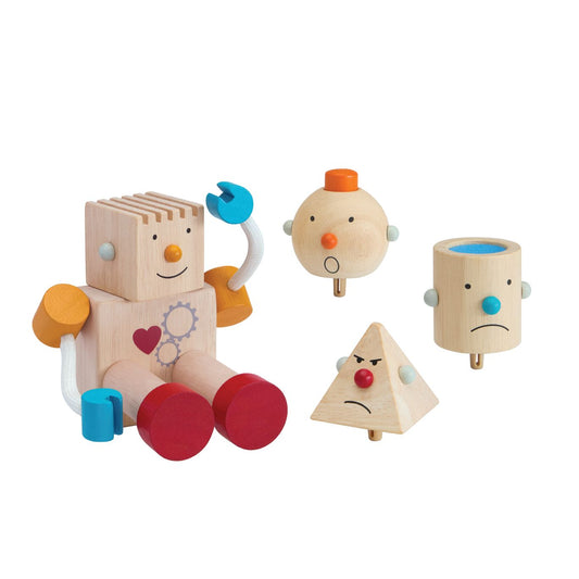 Location jouets - Plantoys - Le Robot à 4 Têtes