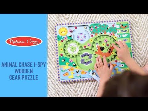 Melissa & Doug - Puzzle à Engrenages La Poursuite Des Animaux