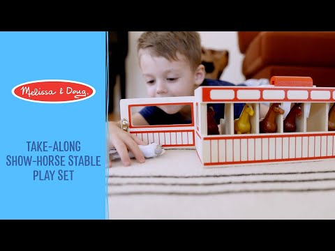Melissa & Doug - Écurie de chevaux de spectacle.