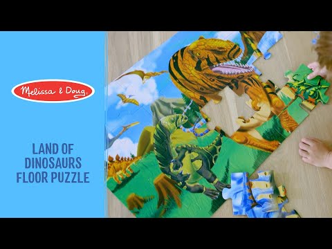Melissa & Doug - Puzzle Géant De Sol Pays De Dinosaures