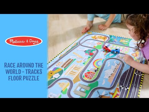 Melissa & Doug - Puzzle Géant De Sol Course Autour Du Monde